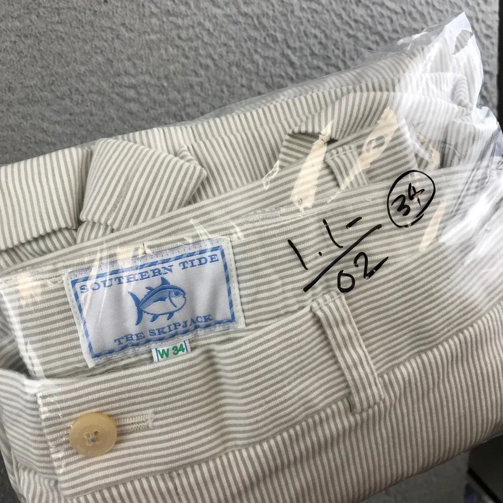 Southern Tide Menswear Pants‎ Size 34 Stripe Casual Chino Trousers